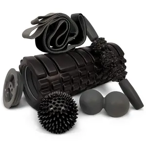 Custom Massage Myofascial Release rodillo de espuma eva Foam Roller Set Pilates ball Yoga roller fascia Foam Roller with cap