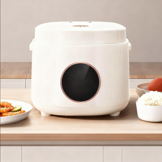 Portable 2L Electric Smart Square Rice Cooker 400W Automatic Household Multi-Functional Non-Stick Inner Pot Digital Plastic