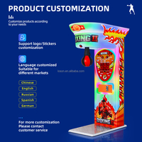 Prix usine Street Sport Jeu d'arcade en plastique à pièces Boîte électronique récréative Automat Boxing Punch Machine avec prix