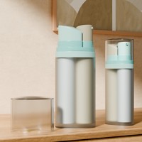 Contenants en plastique rechargeables à double compartiment pour lotion, 15 ml, 30 ml, flacons cosmétiques à double chambre, impression sérigraphique personnalisée possible