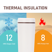 Mug à café innovant à 3 modes de consommation |   Gobelet isotherme en acier inoxydable anti-fuite avec paille |   HAERS Factory Direct Professional OEM