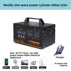 220V xách tay 1500W nhà điện MPPT điện thoại di động cung cấp công suất lớn 1500W cắm trại phong cách tinh khiết Sine Wave cho trường hợp khẩn cấp - Product Image 2