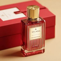 Usine En Gros Bouteilles De Parfum Carré Clair Noir Bouteille En Verre De Parfum 100ML Bouteille De Parfum Avec Boîte Et Couvercle