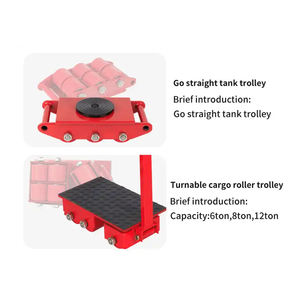 6,8,12ton peralatan bergerak mesin sepatu roda tangki troli muatan kargo troli bergerak berat 180 derajat troli tangki seluler - Product Image 4