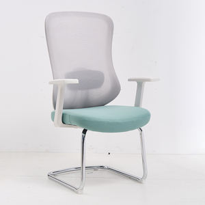 Reposabrazos fijo directo de fábrica con respaldo de malla con soporte de madera, asiento de tela, silla de oficina opcional - Product Image 2