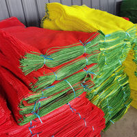 Sac en filet en tissu Leno de 20 kg, 25 kg, 50 kg, rouge, vert, bleu, jaune, orange, pour l'emballage des légumes, des pommes de terre, des oignons, des carottes