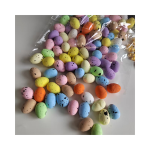 Huevos de pájaro de simulación de varios tamaños, cuentas de espuma 3D aptas para casa de muñecas de Pascua, accesorios, artesanías de limo - Product Image 1