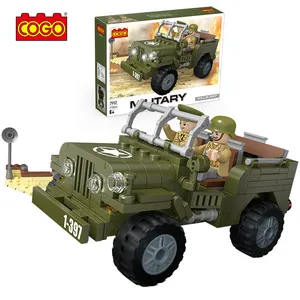 COGO 272 PCS 3D blocchi di plastica camion intelligente bambini costruzione bambini educativi blocchi di costruzione giocattoli