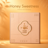  Umweltfreundliches Honig-Geschenkset mit Eigenem Logo, Premium Bienen-Themen-Verpackung für Honigglas-Marken, OEM ODM Design