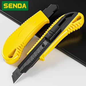 صندوق قاطعة للخدمة الشاقة مع شفرة قابلة للطي بمقبض مانع للانزلاق للاستخدام المكتبي والصناعي - Product Image 1