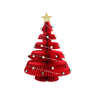 Arbre de Noël en carton écologique personnalisé, pliable en 3D, réutilisable, gain de place, pour intérieur et extérieur, pour Thanksgiving et les fêtes