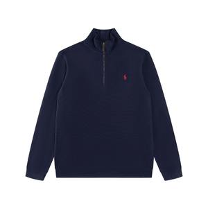 Kaus ritsleting setengah merek mewah kualitas tinggi populer kaus Pullover rajutan Paul Mode Pria Po <span class=keywords><strong>Lo</strong></span> - Product Image 2