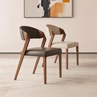 Fauteuil de salle à manger en bois massif de style nordique moderne avec revêtement en lin - Design ergonomique écologique et imperméable pour salon et salle à manger