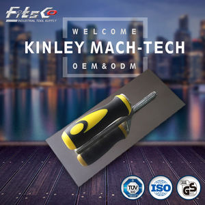 Truelle de maçonnerie en acier inoxydable à prix de gros avec manche en plastique, poignée ergonomique pour angles, outil de bricolage - Product Image 2