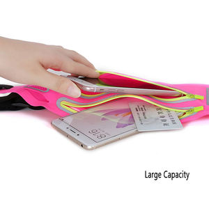 Spandex réfléchissant étanche Gym Sport ceinture <span class=keywords><strong>de</strong></span> course téléphone portable Fanny Pack pochette sac <span class=keywords><strong>de</strong></span> taille - Product Image 6