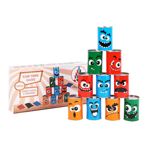 Toss Game Colorful 10pcs un ensemble de boîte en étain de forme ronde pour le jeu de numéros de jouets pour enfants - Product Image 3