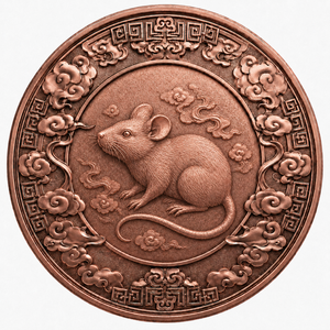 Medalla de Cobre Conmemorativa de la <span class=keywords><strong>Serie</strong></span> de 12 Animales del Zodiaco Chino, 1 oz, Moneda de Cobre Artística para Regalo de Recuerdo de la Cultura Oriental - Product Image 3