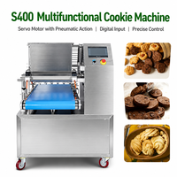 Machine à biscuits automatique commerciale à servomoteur, machine à pâtisserie à découpe filaire, déposeuse de biscuits en acier inoxydable