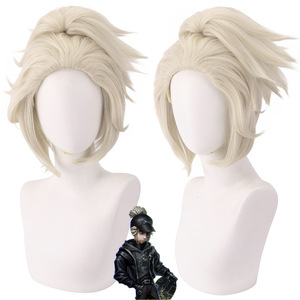 Parrucca Cosplay The Fifth Personality Mercenary of the Lord Saint Da -B.Duck Chao Nai Bu Sa Beida con Coda di Cavallo Sdoppiata Esplosiva - Product Image 1