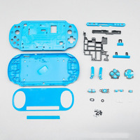 1 ensemble de coques en plastique pour psvita, ps vita psv 2000, coque avant et arrière avec bouton