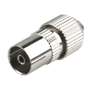 Clavija de antena recta para satélite y TV, macho, ideal para conexiones de señal de televisión y sistemas de recepción - Product Image 1