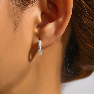 CANNER Fine Jewelry 18k Gold Plated <b>Hoop</b> <b>Earrings</b> S925 Sterling <b>Silver</b> CZ Zircon Huggie <b>Hoop</b> <b>Earrings</b> <b>for</b> <b>Women</b> Minimalism - Product Image 6
