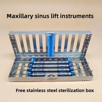 Kit de Levage du Sinus Maxillaire avec Cassette, Instruments Chirurgicaux Dentaires pour Greffe Osseuse d'Implants, Chirurgie Orale, Usage Hospitalier, pour Chien