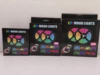 Bande LED RVB de 5m avec synchronisation de la musique Application intelligente Télécommande Connectivité USB Changement de couleur Caractéristique 5V Indice IP20
