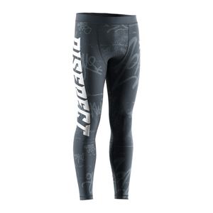 Pantalones de Compresión de Alto Rendimiento para Hombre, Transpirables, de Secado Rápido, con Costuras Planas para Grappling y Golpes - Product Image 3