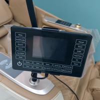 Fauteuil de massage chauffant électrique pliable de luxe pour usage domestique, avec fonction Shiatsu, pétrissage, zéro gravité, infrarouge et physiothérapie pour tout le corps