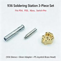 Outil de réparation et de démontage pour manettes Xbox, PS4, PS5, Switch Pro, Xbox 360 : Fer à souder à surface brossée pour la réparation de joysticks