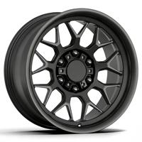 Jantes en alliage forgé 17-22 pouces 6x139.7 PCD robustes à déport profond pour Prado/Cannon/Jeep avec finition noire