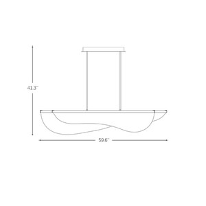 Modern Simple Elegant LED Pendant <b>Light</b> Creative Bar Restaurant Acrylic Candle Strip Indoor Villa Hotel Hanging Office Middle - Product Image 5