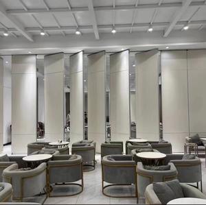 مأدبة فندقية تشطيبات قابلة للتخصيص مقسم صناعي متحرك من الألومنيوم إطار منزلق قابل للطي عازل للصوت أقسام جدارية متحركة - Product Image 1