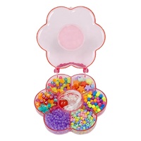 Kit d'artisanat DIY pour enfants à un dollar : Perles écologiques en plastique, magnifiques bracelets colorés fraise et papillon