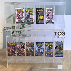 TCG personnalisé acrylique 3 emplacements <span class=keywords><strong>Pokemon</strong></span> carte à collectionner Booster Pack distributeur pour jeux de <span class=keywords><strong>cartes</strong></span> à collectionner tels que l'emballage de <span class=keywords><strong>cartes</strong></span> de sport - Product Image 6