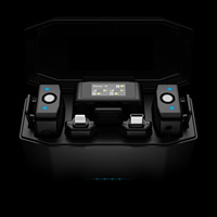 ZT313 Mikrofon Nirkabel Mini Digital, Mikrofon Nirkabel Mini Digital Youtube 2.4 GHz untuk iPhone Android dengan 2 Pemancar dan 1 Penerima