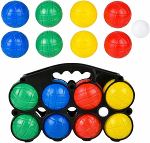 Jeu <span class=keywords><strong>de</strong></span> <span class=keywords><strong>boules</strong></span> <span class=keywords><strong>de</strong></span> pétanque personnalisé 8 pièces portable <span class=keywords><strong>pour</strong></span> l'extérieur avec étui <span class=keywords><strong>de</strong></span> transport facile - Product Image 2