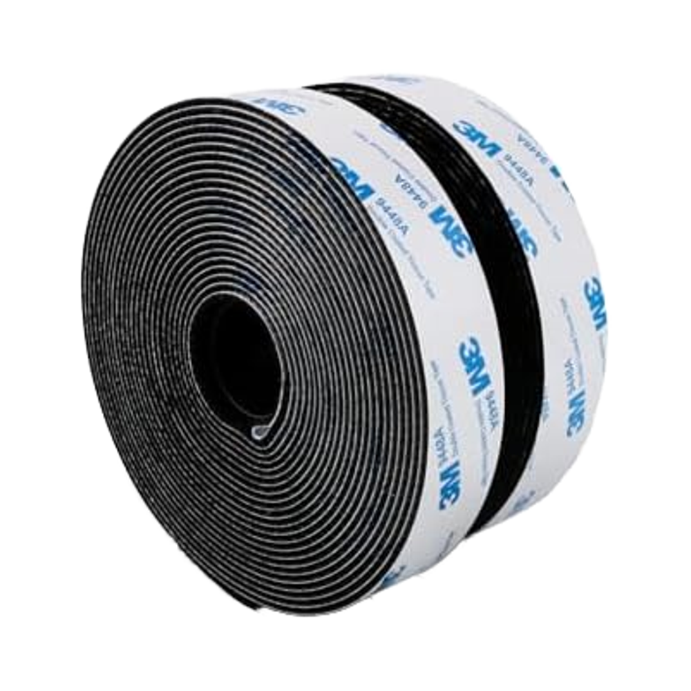 3M Glue Black Waterproof Self-Adhesive Tape Interlocking Nylon Fabric Fastener Heavy Duty Hook Loop Tapes for Garment Use