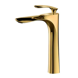 Rubinetto per lavabo classico in ottone per bagno nuovo in oro di lusso rubinetto per lavabo moderno di alta qualità in oro rosa