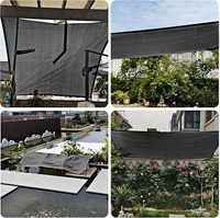 Filet pare-soleil agricole en HDPE noir de haute qualité et durable pour serre, voile d'ombrage extérieur - Découpe sur mesure