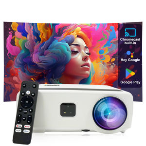 1080P Android 3D 4k Full HD Portable Smart Video Projector 4K avec objectif de mise au point automatique Prise américaine Son stéréo <span class=keywords><strong>pour</strong></span> <span class=keywords><strong>Home</strong></span> Cinéma Cinéma - Product Image 1