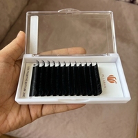 Cils volumineux naturels, faits à la main, en fibres synthétiques, extensions de cils, sans cruauté, véganes, marque privée