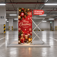 Support d'affichage portable et pliable pour réduire les coûts d'exposition, économiser de l'espace, idéal pour les lancements de marques