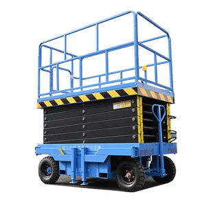 Mobile Electric Scissor Lift 10M Hydraulic Scissor Lift For Indoor Used