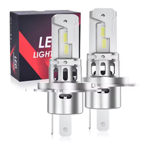 Bombilla LED H4 Plug and Play sin Errores, con Ventilador de Refrigeración Canbus, CSP3570, Luz LED para Auto de 360 Grados, 6000K