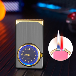 手表拨号点烟器双消防开关气体打火机火炬女士礼品点火器 - Product Image 6