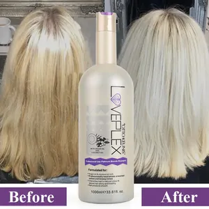 Traitement de salon professionnel à la kératine Shampooing tonique violet anti-laiton pour cheveux blonds ne garde pas d'effet jaune