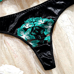 Conjunto de Sujetador Push-Up de Encaje Sexy para Senos Grandes que Parecen Menores, Ropa Interior con Escote Profundo en V, Bordado <span class=keywords><strong>3D</strong></span>, Tejido Dobby Transpirable - Product Image 3