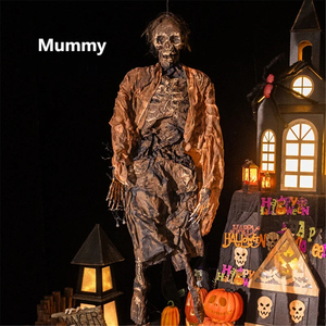 ของตกแต่งฮาโลวีน ชุดห้องเก็บศพแห้ง ของตกแต่งบ้านผีสิง ของตกแต่งสยองขวัญ โครงกระดูกเรืองแสง - Product Image 5